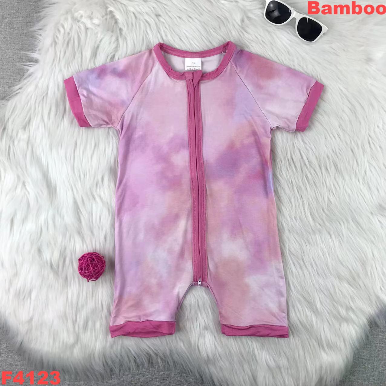 Tie-Dye Short Sleeve Baby Romper
