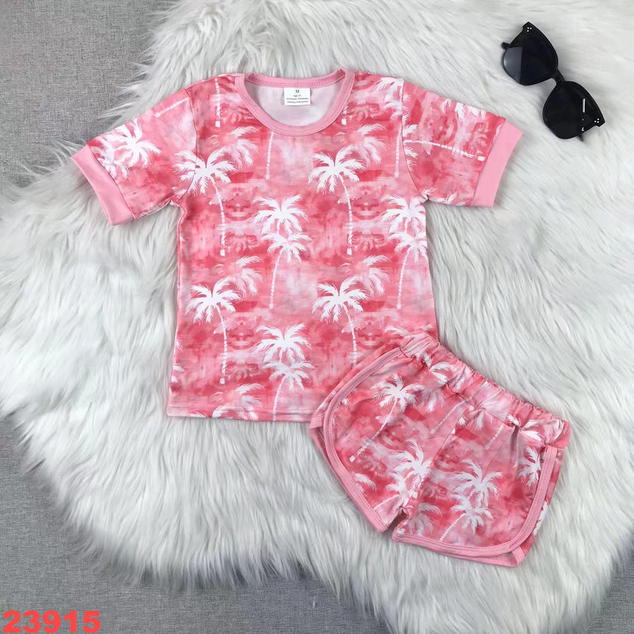 Tropical Palm Tree Short Sleeve Set