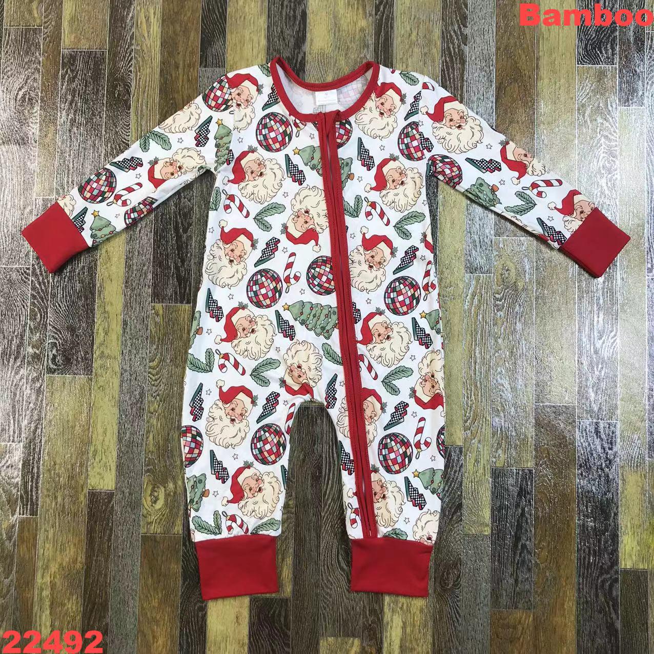 Festive Long Sleeve Baby Romper