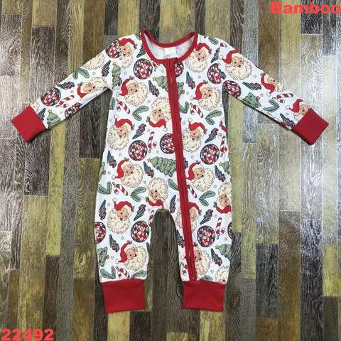 Festive Long Sleeve Baby Romper