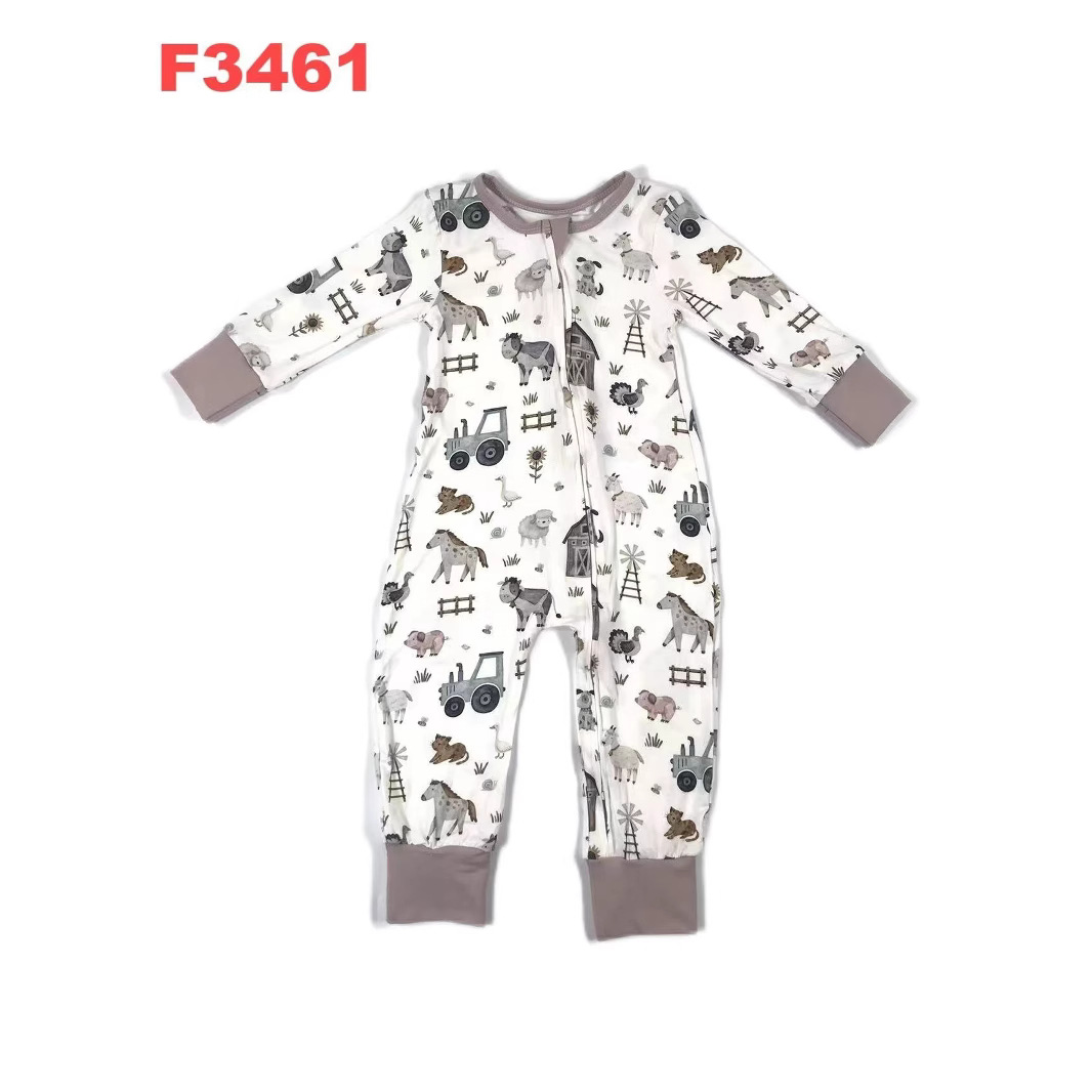 Farm Themed Long Sleeve Onesie