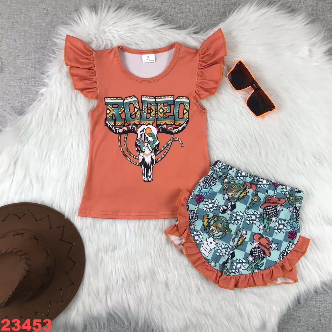 Western Rodeo Short Sleeve Set