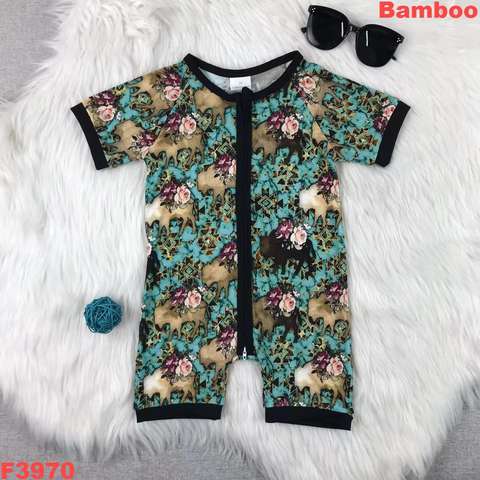 Floral Printed Short Sleeve Romper