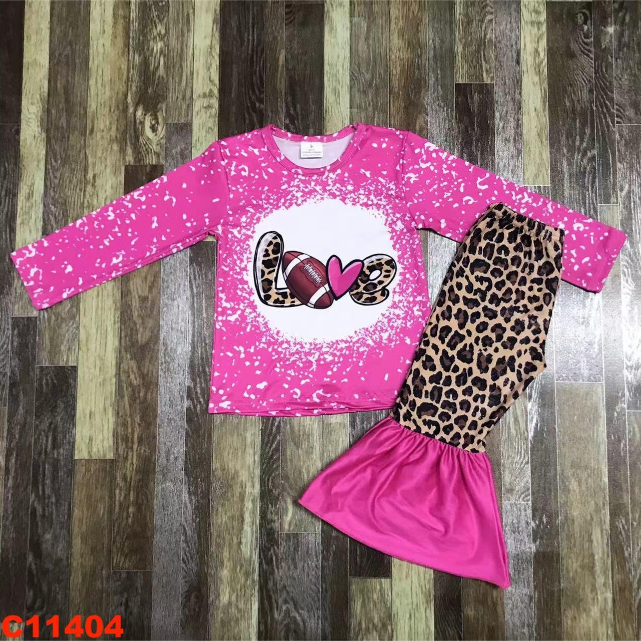 Pink and Leopard Long Sleeve Set