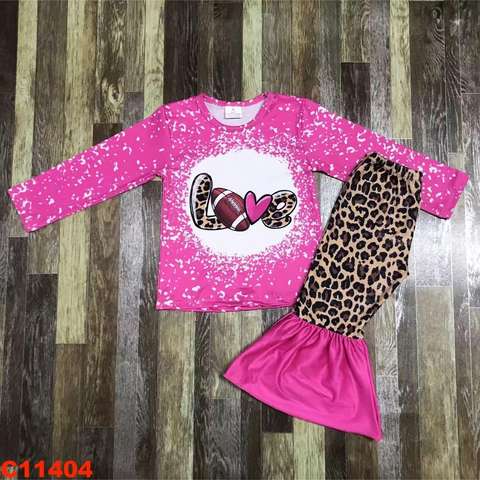 Pink and Leopard Long Sleeve Set