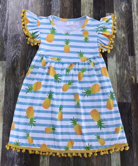 Children's Pineapple Print Dress