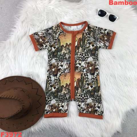Desert-Themed Short Sleeve Romper