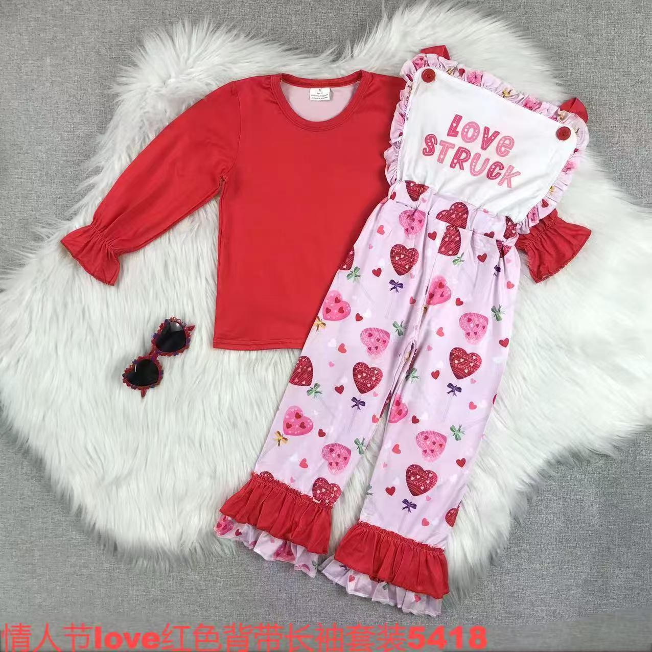 Valentine's Love Struck Long Sleeve Outfit Set