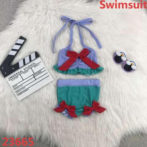 Bowknot Two-Piece Halter Kids Wear