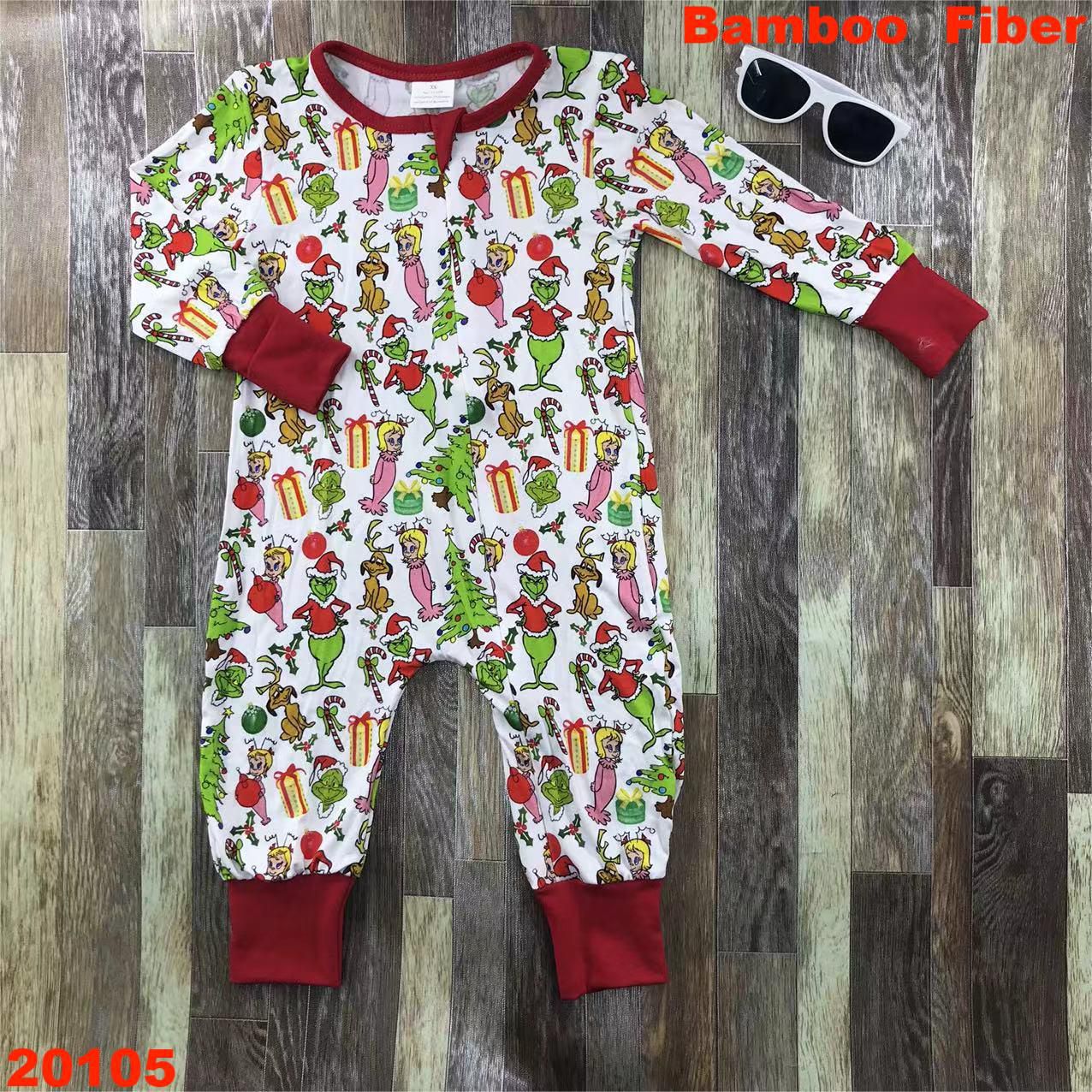 Children's Long Sleeve Bamboo Fiber Romper