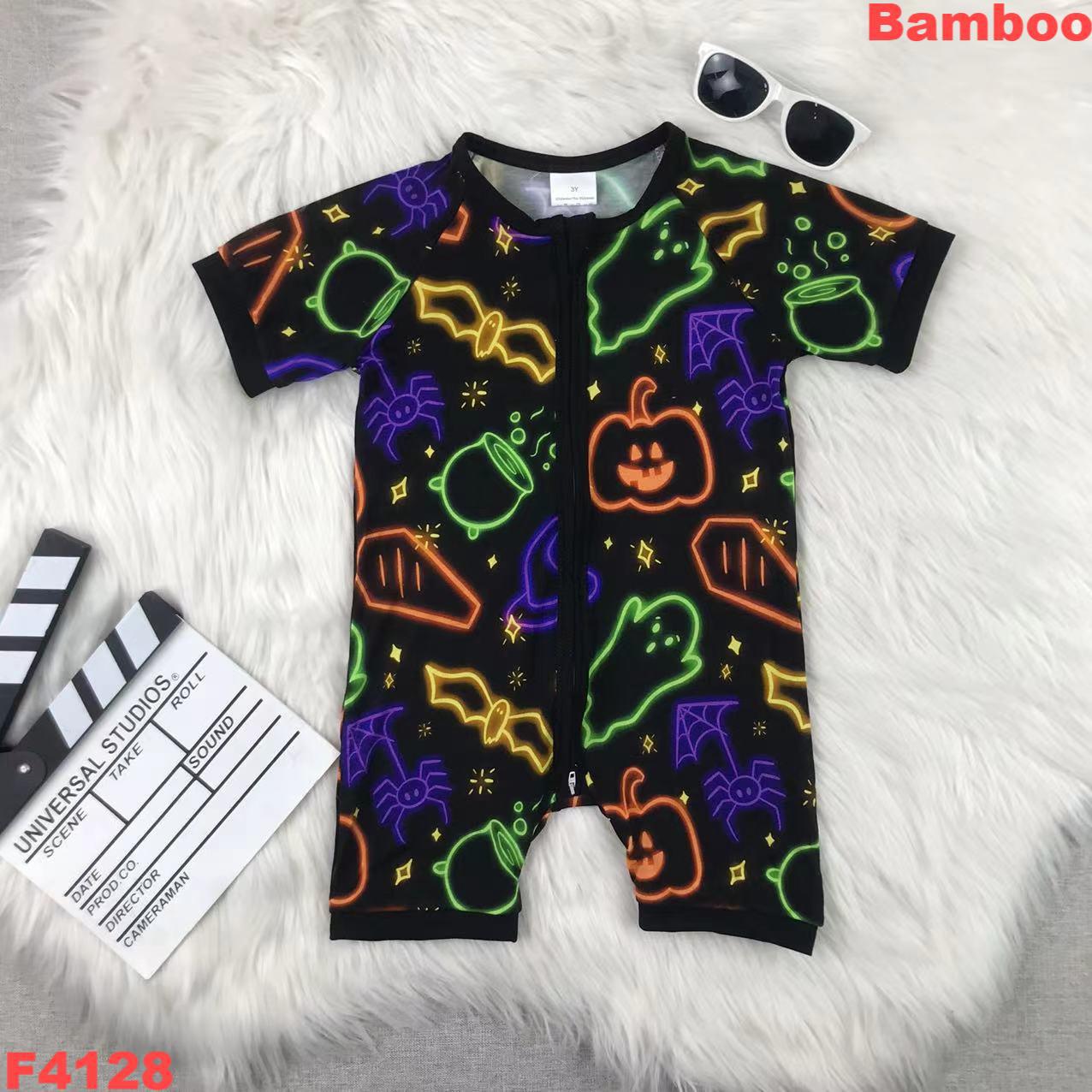 Halloween-Themed Short Sleeve Romper