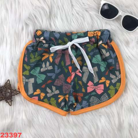 Children's Printed Bow Pattern Shorts