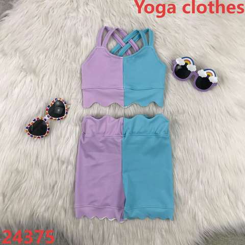Kids' Two-Tone Yoga Outfit