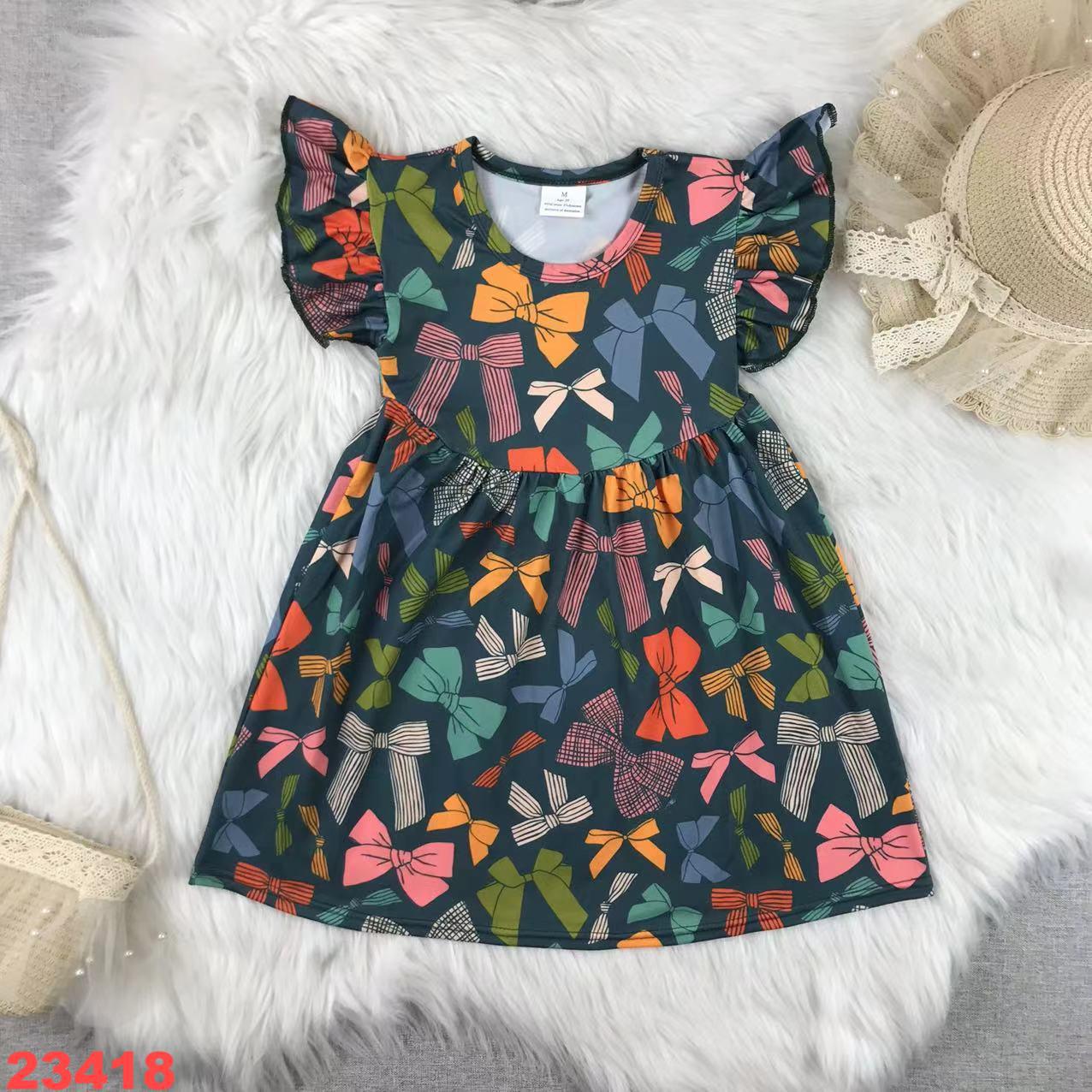 Children's Bow Print Dress