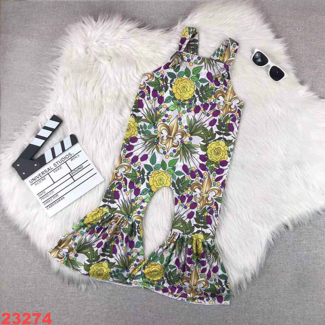 Floral Printed Sleeveless Jumpsuit for Kids