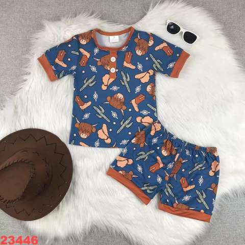 Children's Cowboy Print Set