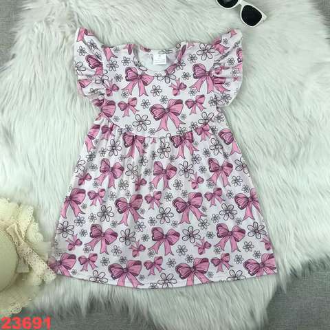 Children's Bow Print Dress