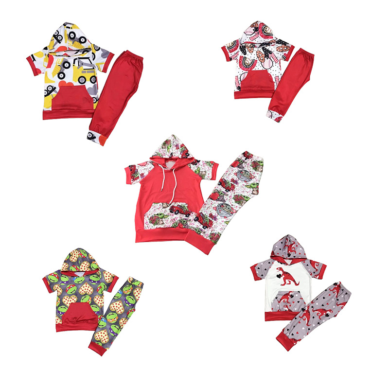 Children's Colorful Hoodie Sets