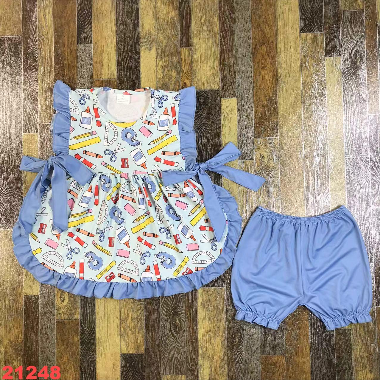 Children's Dress Set with Ruffle Detail