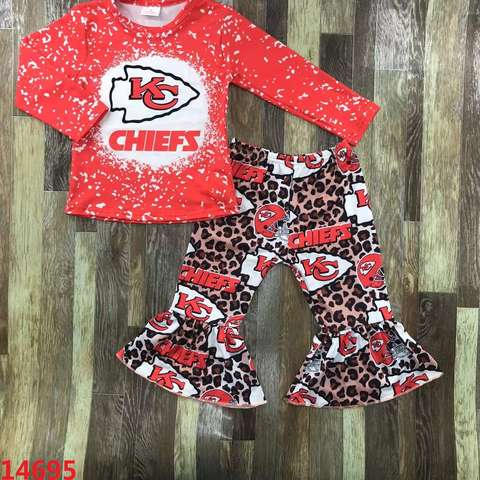 Kansas City Chiefs Long Sleeve Outfit for Girls