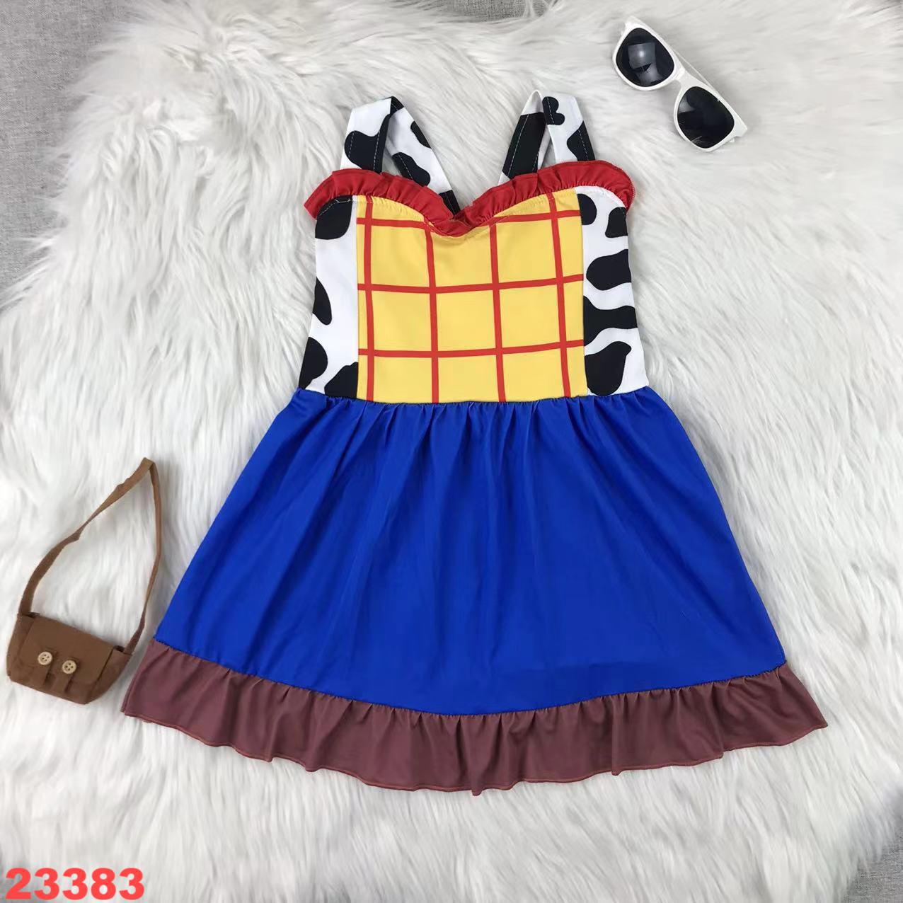 Cowboy-Themed Sleeveless Children's Dress