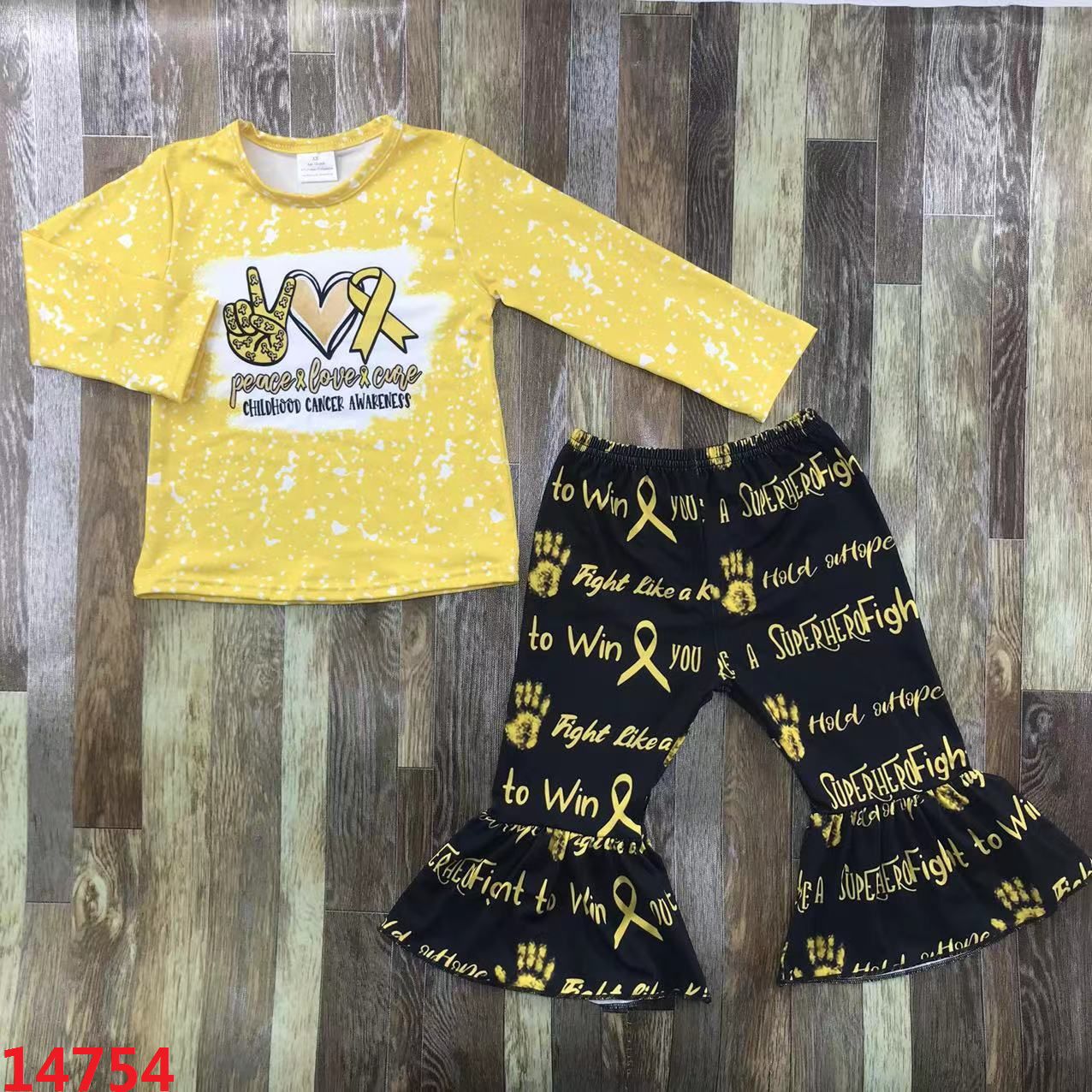 Childhood Cancer Awareness Long Sleeve Set