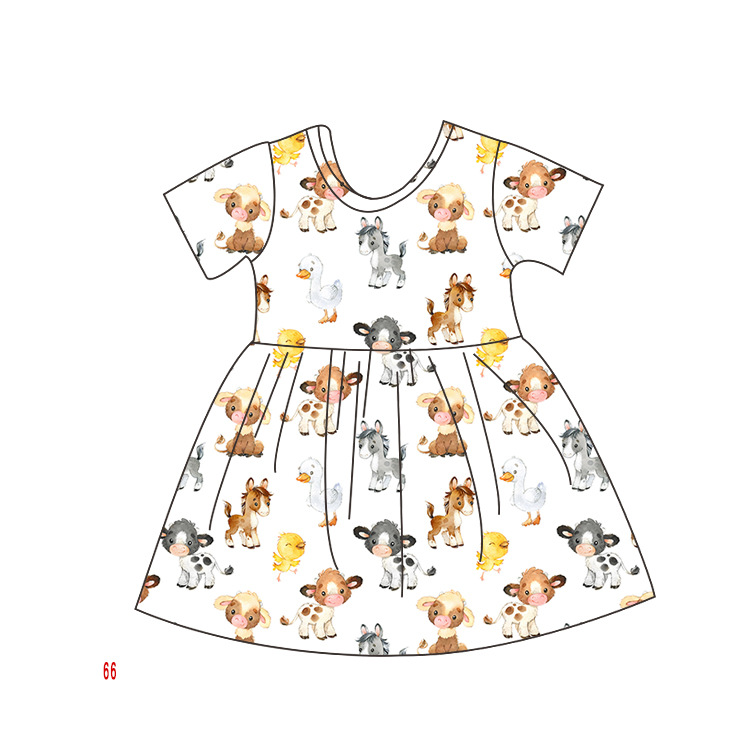 Farm Animal Print Dress