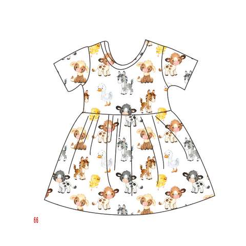 Farm Animal Print Dress