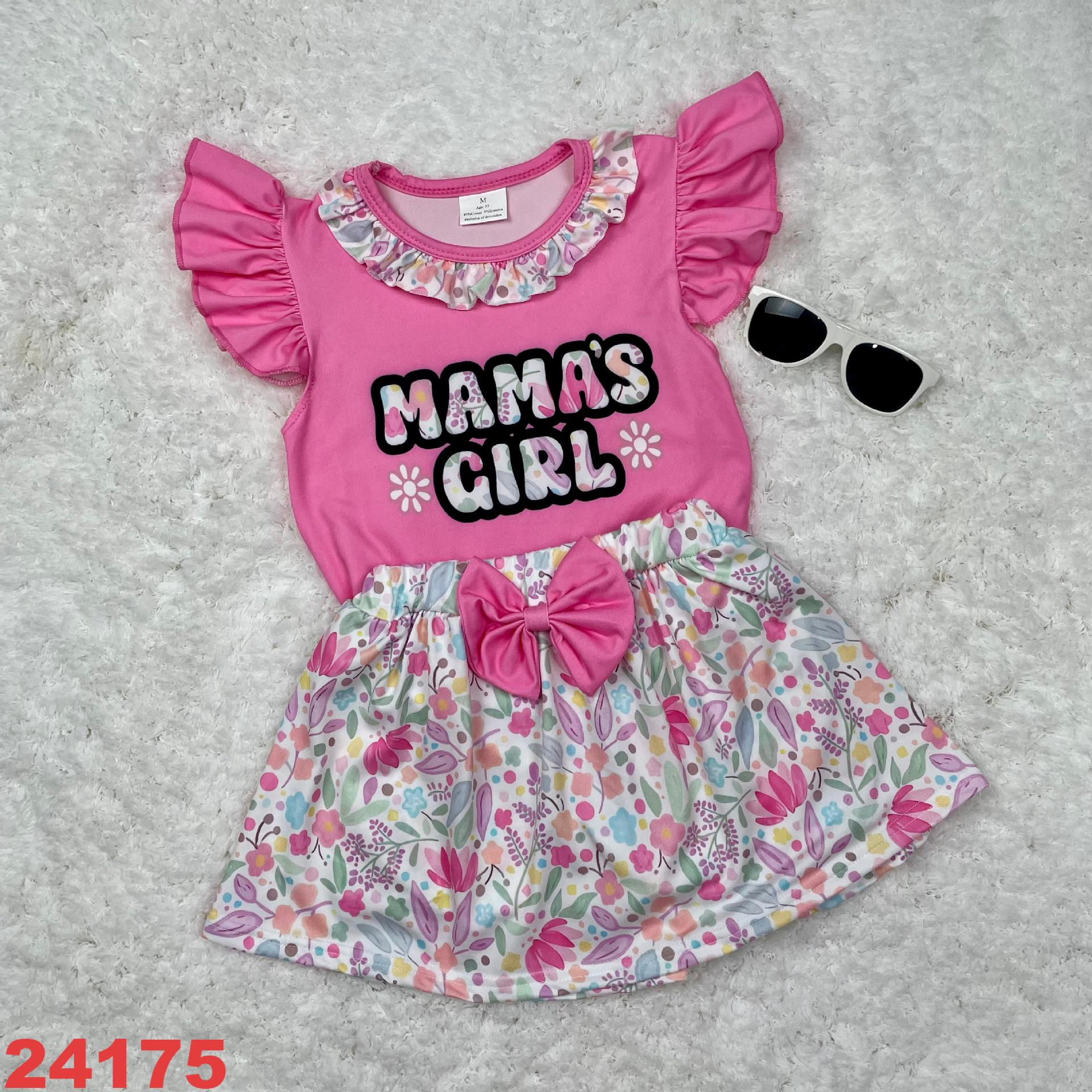 Mama's Girl Floral Dress with Bow