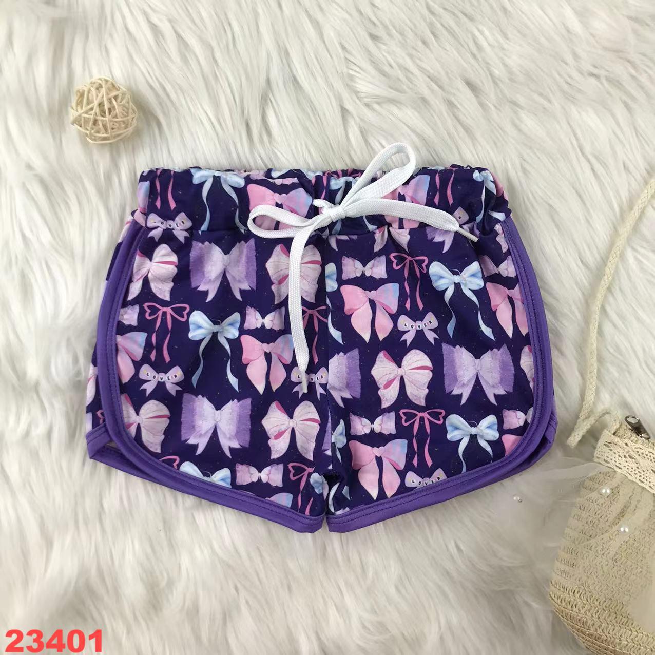 Children's Bow Patterned Shorts