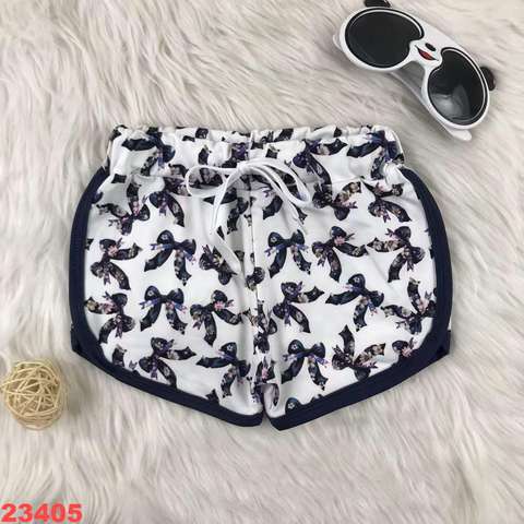 Children's Printed Shorts with Bow Design