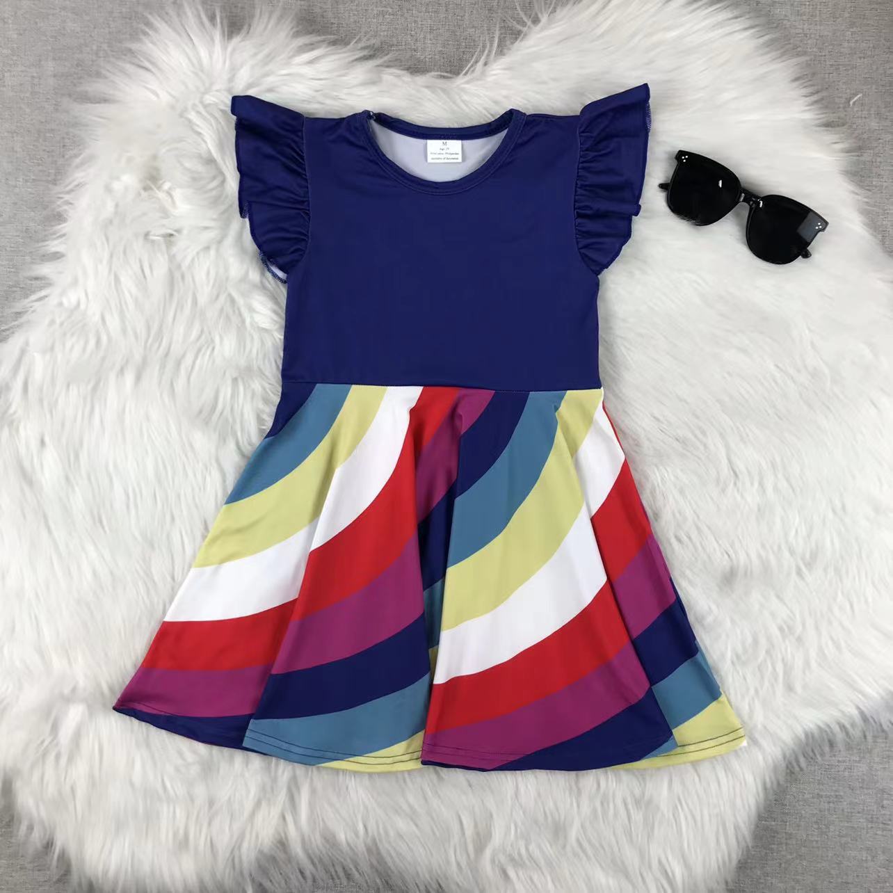 Colorful Rainbow Sleeveless Dress