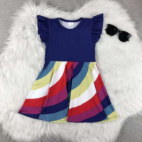Colorful Rainbow Sleeveless Dress