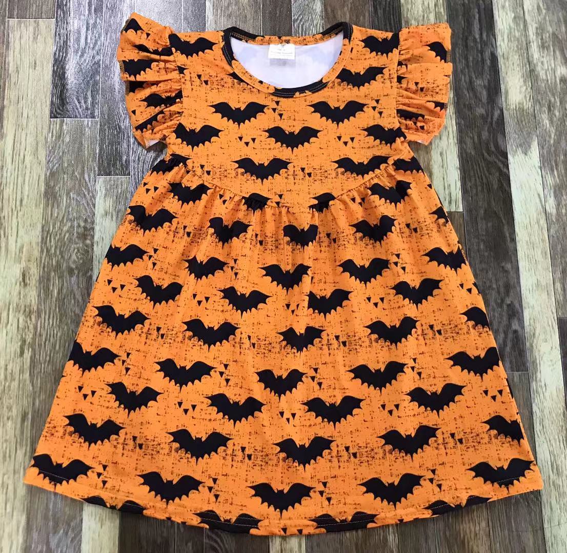 Halloween Bat Pattern Dress