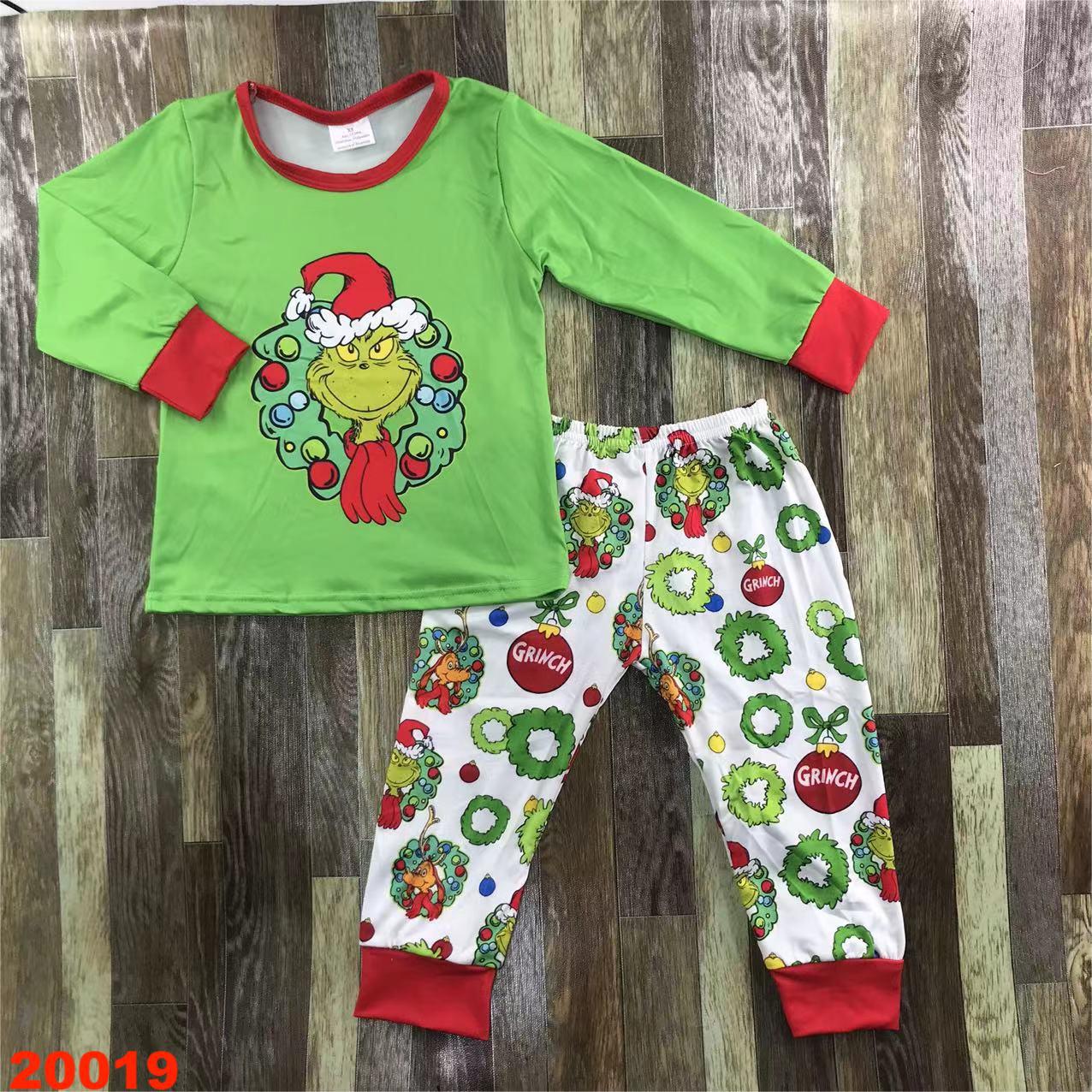 Christmas Grinch Long Sleeve Set