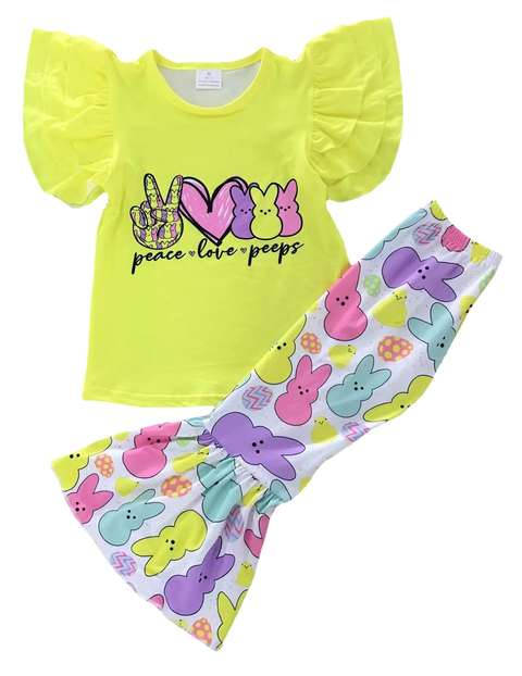 Peace Love Peeps Short Sleeve Set