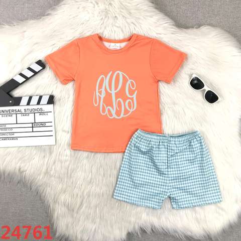 Summer Monogram Short Sleeve Set