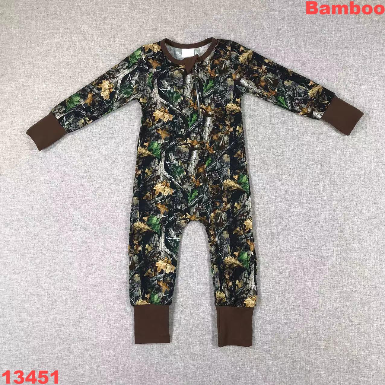 Camouflage Long Sleeve Romper for Kids