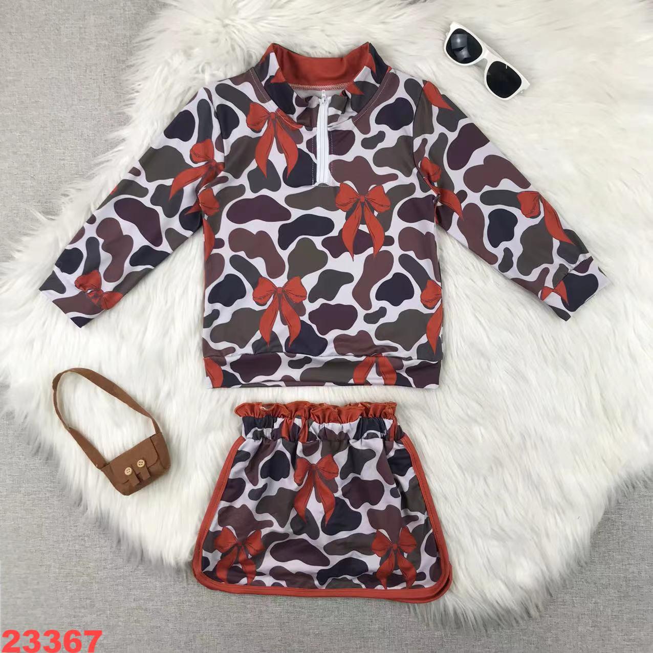 Children's Long Sleeve Top and Skirt Set