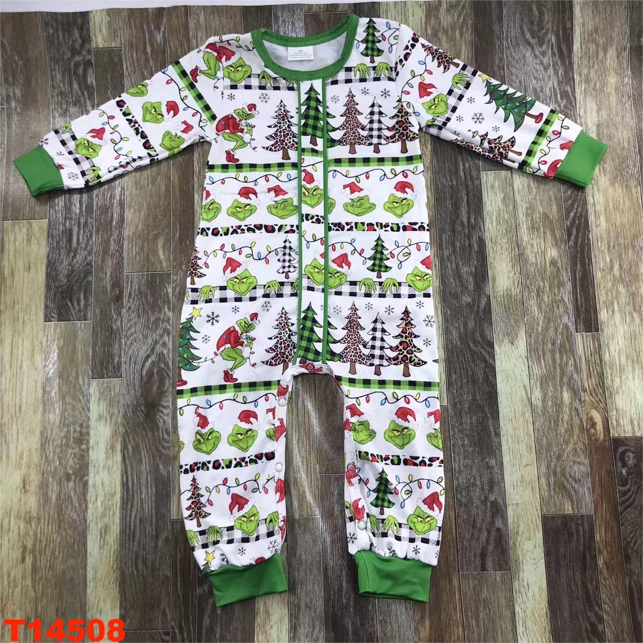 Christmas-Themed Kids' Long Sleeve Romper