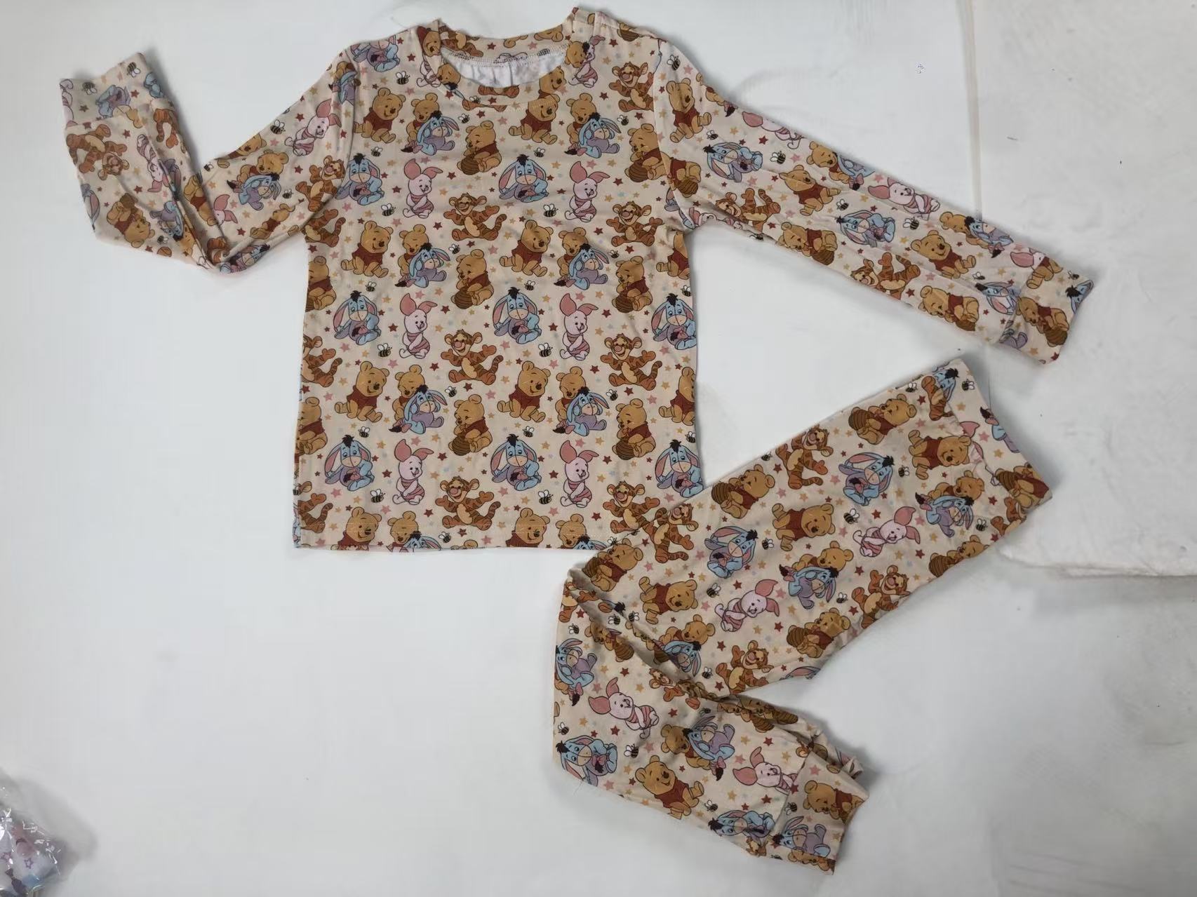 Children's Cartoon Print Long Sleeve Clothing Set