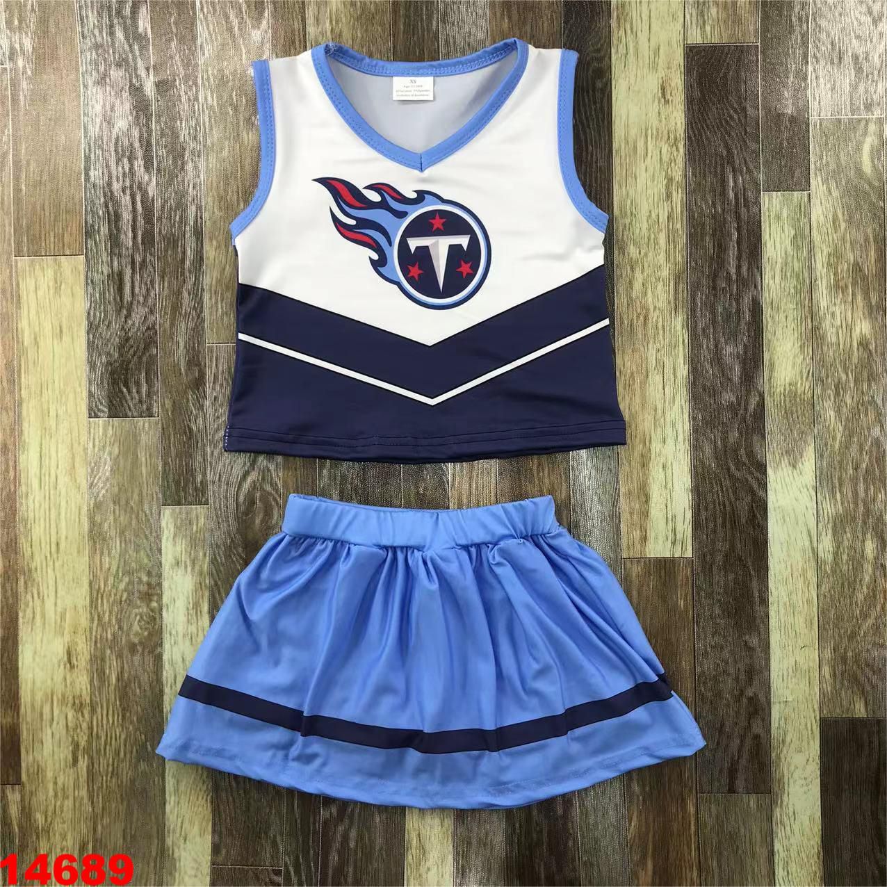 Cheerleader Style Two-Piece Outfit for Kids