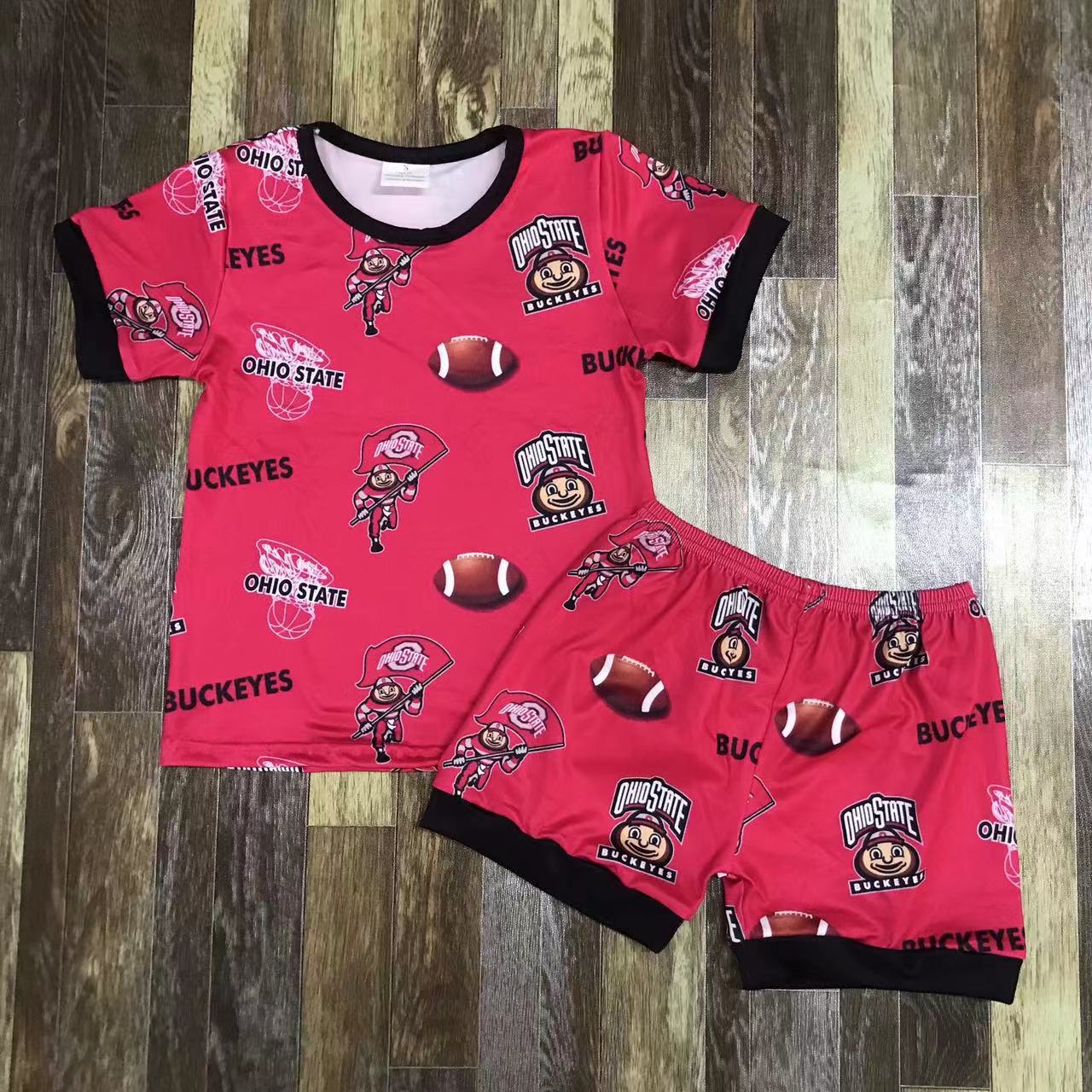 Ohio State Buckeyes Kids Short Sleeve Set